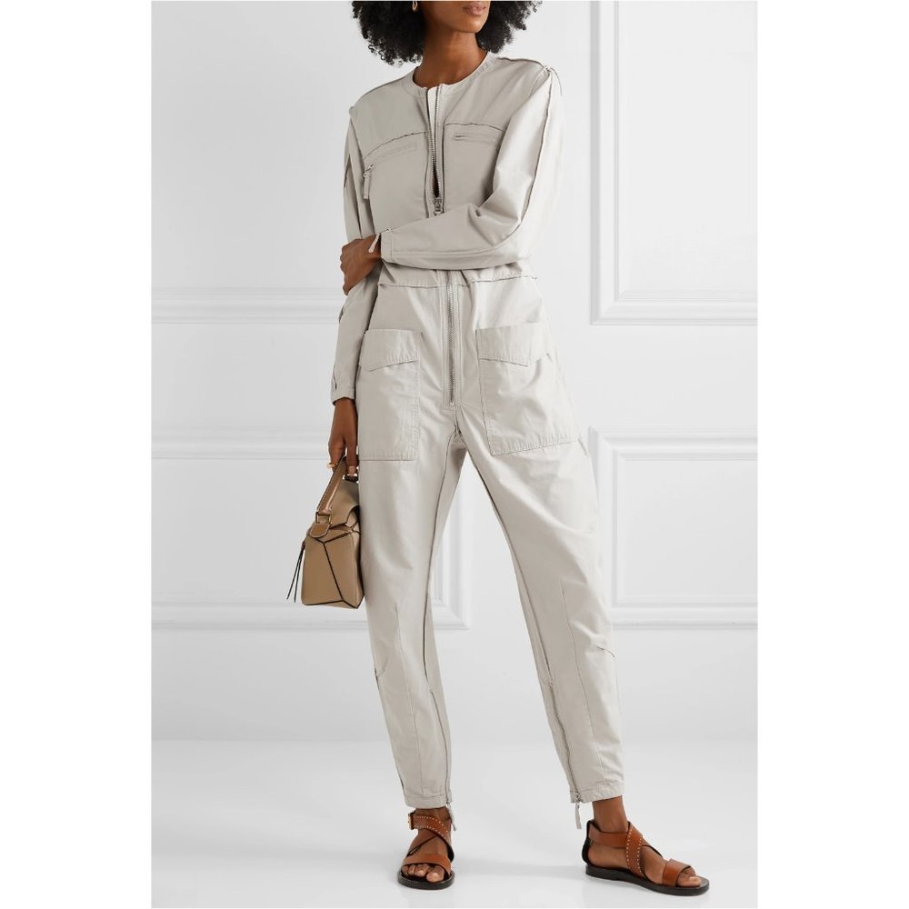 Isabel Marant Étoile - Leiko Cotton Canvas Jumpsuit / Size 36FR - 4US